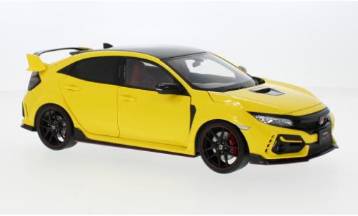 Modelauto Honda Civic Type R (FK8) geel RHD 2021 1/18 AUTOart