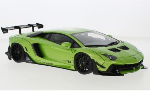 Modelauto Lamborghini Aventador LB-Works beperkt Edition metallic la chaux 1/18 AUTOart