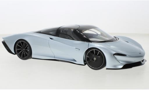 Modelauto McLaren Speedtail Base metallic blauw /zwart 2020 1/18 AUTOart