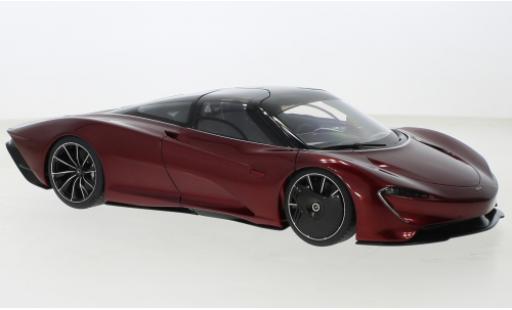 Modelauto McLaren Speedtail Base metallic rood /zwart 2020 1/18 AUTOart