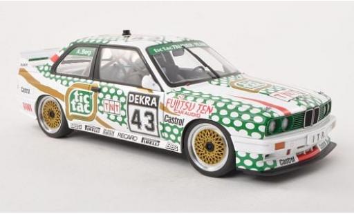 Modelauto Bmw M3 dtm (E30) No.43 Tic Tac 1991 1/18 AUTOart