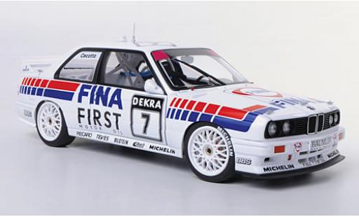 Modelauto Bmw M3 dtm (E30) No.7 Fina 1992 1/18 AUTOart