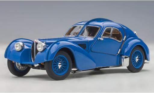 Modelauto Bugatti 57 Atlantic SC blauw RHD 1938 1/43 AUTOart