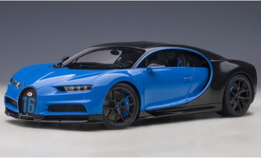 Modelauto Bugatti Chiron Sport blauw/carbon 2019 1/18 AUTOart