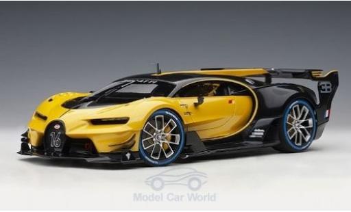 Modelauto Bugatti Vision gran turismo GT geel/zwart 2015 1/18 AUTOart