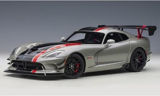 Modelauto Dodge Viper ACR metallic grijs/Dekor 2017 1/18 AUTOart