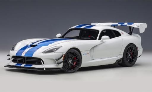 Modelauto Dodge Viper GTS R - Commemorative Edition ACR wit/metallic blauw 2017 1/18 AUTOart