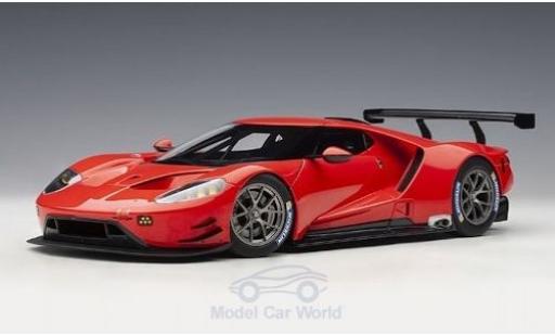Modelauto Ford GT Berlinetta rood 2016 Plain Body Version 1/18 AUTOart