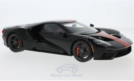 Modelauto Ford GT Berlinetta zwart/oranje 2017 1/18 AUTOart