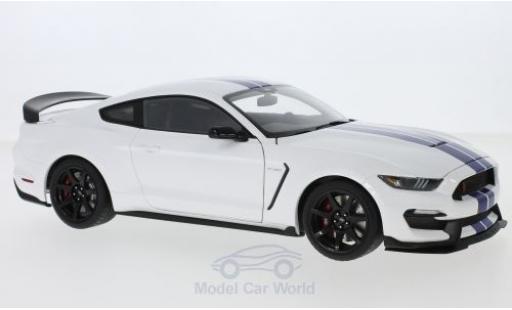 Modelauto Ford Mustang Shelby GT350 GT-350R wit/blauw 2017 1/18 AUTOart