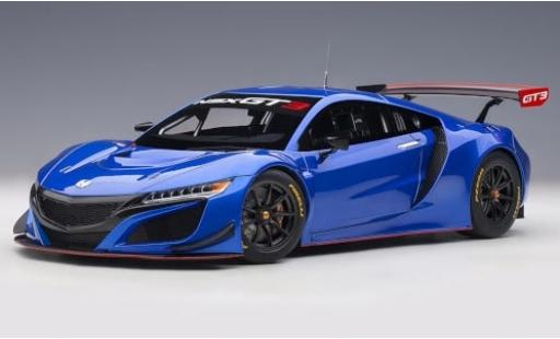 Modelauto Honda NSX GT3 blauw 2018 Plain Body Version 1/18 AUTOart