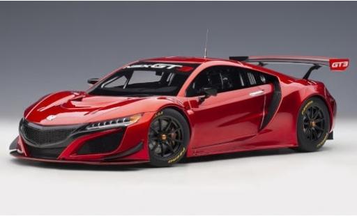 Modelauto Honda NSX GT3 rood 2018 Plain Body Version 1/18 AUTOart