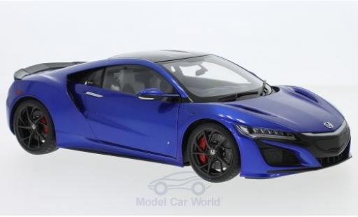 Modelauto Honda NSX Base (NC1) metallic blauw RHD 2016 1/18 AUTOart