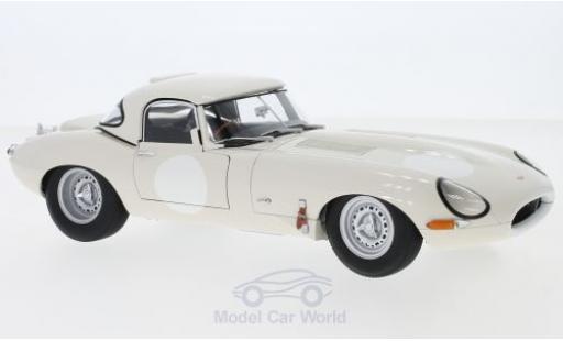 Modelauto Jaguar E-Type Lightweight wit RHD met abnehmbarem dak 1/18 AUTOart