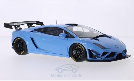 Modelauto Lamborghini Gallardo GT3 FL2 metallic blauw 2013 Plain Body Version 1/18 AUTOart