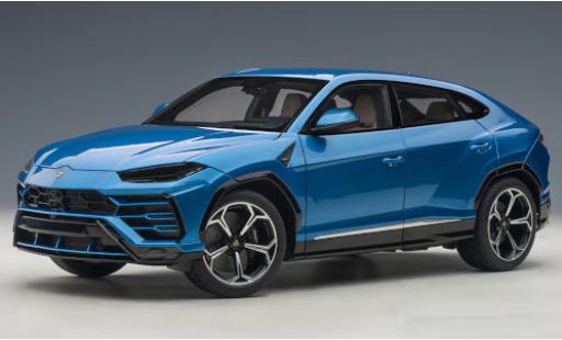 Modelauto Lamborghini Urus Base metallic blauw 2018 1/18 AUTOart