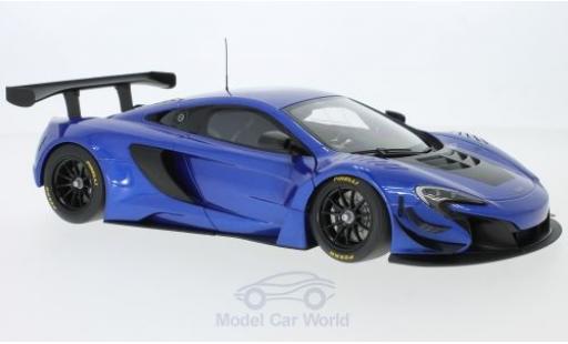 Modelauto McLaren 650 GT3 S GT3 blauw/zwart 2014 1/18 AUTOart