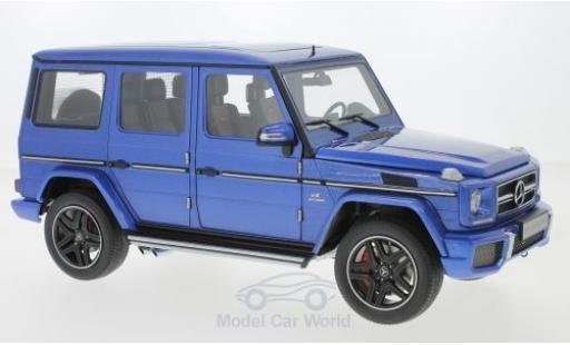 Modelauto Mercedes Classe G AMG G63 metallic blauw 2017 1/18 AUTOart