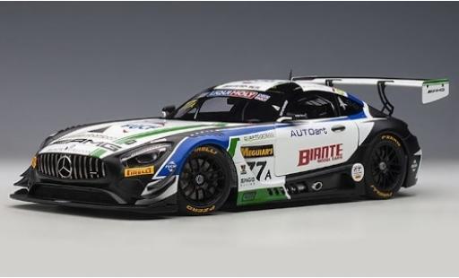 Modelauto Mercedes AMG GT GT3 3 No.77A AMG Team CraftBamboo zwart Falcon 12h Bathurst 2019 M.Engel/L.Stolz/G.Paffett 1/18 AUTOart