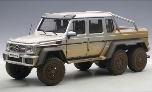 Modelauto Mercedes 6 6x6 G63 AMG grijs 2013 met Gebrauchsspuren 1/18 AUTOart