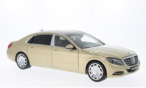 Modelauto Mercedes CLA Pullman Maybach Classe S (S600) LWB gold 2015 1/18 AUTOart