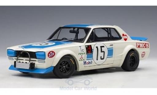 Modelauto Nissan Skyline 2000 GT-R (KPGC-10) RHD No.15 300 KM Fuji Speed Race 1972 K.Takahashi 1/18 AUTOart