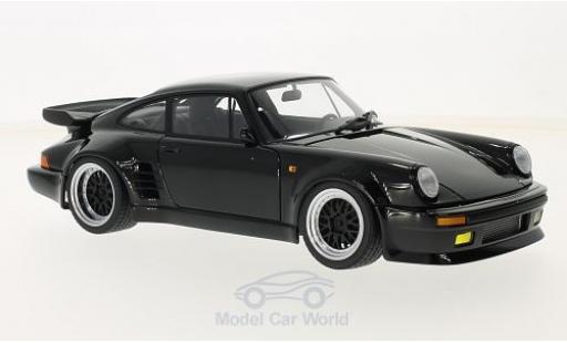 Modelauto Porsche 911 Turbo zwart Wangan Midnight Blackbird 1/18 AUTOart