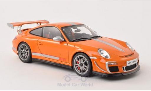 Modelauto Porsche 911 GT3 RS 4.0 oranje/grijs 2011 1/18 AUTOart