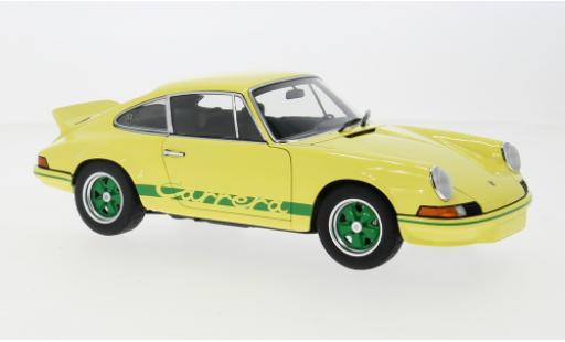 Modelauto Porsche 911 RS Carrera 2.7 geel/groen 1/18 AUTOart