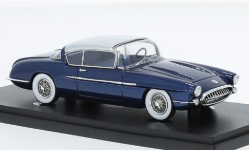 Modelauto Chevrolet Corvette concept Autocult/Avenue 43 Impala XP-101 metallic blauw /d 1956 1/43 AutoCult