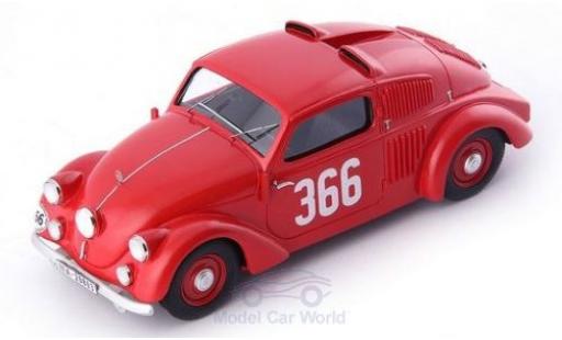 Modelauto Mercedes 150 Base H Sport-Sedan rood No.366 1934 1/43 AutoCult