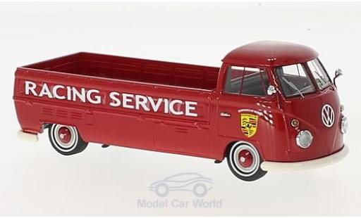 Modelauto Volkswagen T1 A Langlaadbak rood Porsche Racing Service 1967 1/43 AutoCult