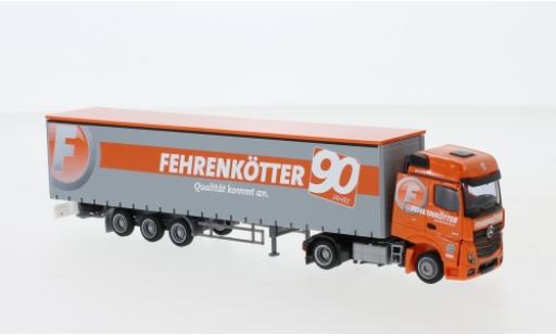 Modelauto Mercedes Actros Bigspace 2 / Aerop. Fehrenk&Atilde;&para;tter Megaliner-camion avec bache 1/87 AWM