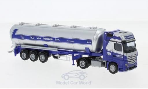 Modelauto Mercedes Actros Gigaspace 2 GigaLiner /Aerop. Van Bentum Kippsilo-Sattelzug 1/87 AWM