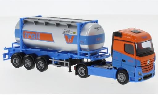 Modelauto Mercedes Actros Streamspace 2 Troll 26'Swapbody-tracteur 1/87 AWM