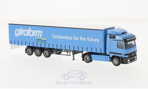 Modelauto Mercedes Actros Base L Aerop. Wellmeier/Giroform G-KSZ 1/87 AWM