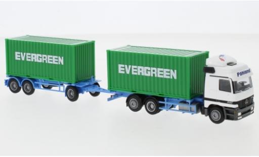 Modelauto Mercedes Actros Base L Evergreen 2x20 Co.-HZ 1/87 AWM