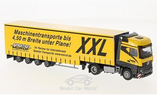 Modelauto Mercedes Actros Bigspace 2 Big./Aerop. Morof Jumbo-G-KSZ 1/87 AWM
