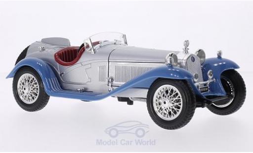 Modelauto Alfa Romeo 8C spider 2300 Touring grijs/blauw RHD 1932 zonder Vitrine 1/18 Burago