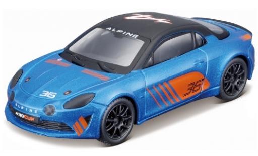 Modelauto Alpine A110 cup metallic blauw/mat-zwart No.36 2019 1/43 Burago