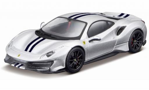 Modelauto Ferrari 488 Pista d/blauw 2018 1/43 Burago
