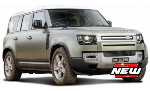 Modelauto Land Rover Defender 110 metallic groen/wit 1/24 Burago