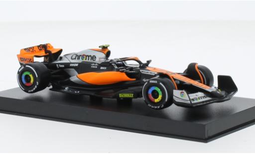 Modelauto McLaren F1 MCL60 Bburago No.4 Team formule 1 GP Grande-Bretagne 2023 1/43 Burago