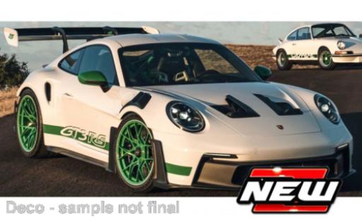 Modelauto Porsche 911 GT3 R Bburago 911 S wit/groen 2023 1/43 Burago