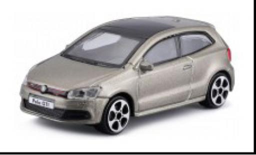 Modelauto Volkswagen Polo GTI V metallic grijs 1/43 Burago