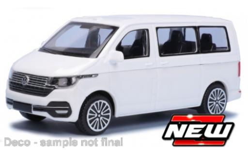 Modelauto Volkswagen T6 T6.1 Bburago .1 bus wit 2020 1/43 Burago