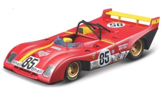 Modelauto Ferrari 312 P RHD No.85 Scuderia 6h Watkins Glen 1972 M. Andretti/J.Ickx 1/43 Burago