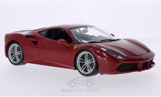 Modelauto Ferrari 488 GTB rood 2015 1/18 Burago
