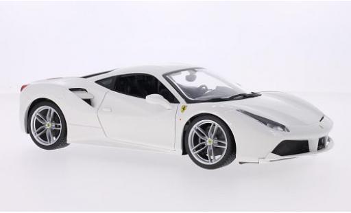 Modelauto Ferrari 488 GTB wit 2014 1/18 Burago