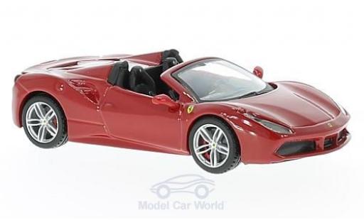 Modelauto Ferrari 488 Spider rood 2016 1/43 Burago
